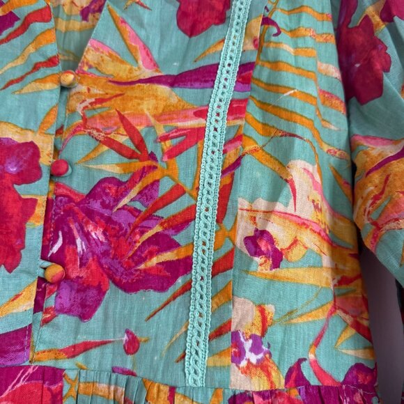 Cotton colorful dress, UNI size fits to US 2-8 - Picture 6 of 7